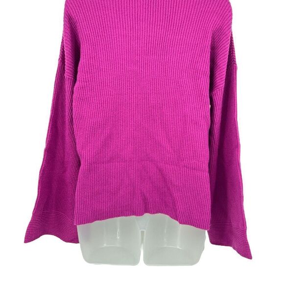 Free Press Sweater Women Small Purple Pullover Long Sleeve VNeck Knit Soft AS IS - Picture 8 of 13